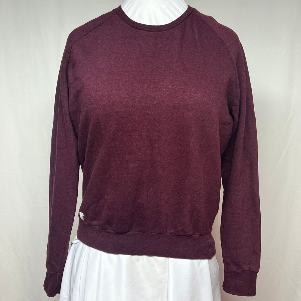 Kangol Burgundy Crew Neck Sweatshirt Soft Fleece Streetwear Size XS